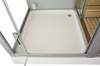 MO-1752W TRIO ESQUERDO canto, sauna seca, sauna a vapor e cabine de duche 180X110X223CM