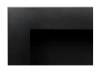 SLIM bioetanolkamin 900x400 svart strukturerad med glas