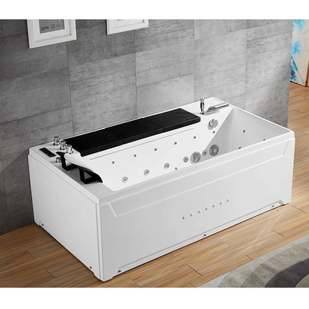 Μπανιέρα υδρομασάζ Niagara 911 180×100 – οικιακό jacuzzi με LED χρωμοθεραπεία