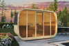 Outdoor sauna KLAAR for 4-6 people with Harvia Vega stove + cosmetics & accessories