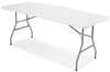 Klappbarer Cateringtisch, Länge 240 cm – weiß