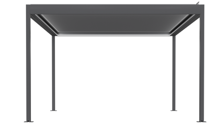 Pergola SB 400 volně stojící / nástěnná - Moderní hliníková zahradní pergola se stříškou