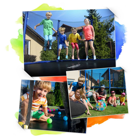Garden trampoline 6ft/183cm with indoor net and ladder