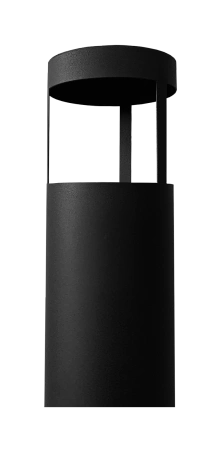 Laisvai pastatomas biožidinys "Kozen" juodas matinis - modernus, ekologiškas ir lengvai įrengiamas