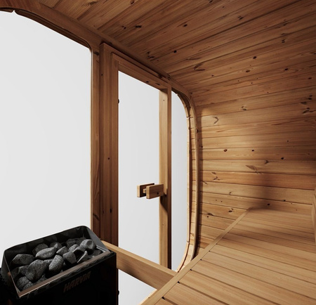 Sauna Icon 125 - Sauna de Jardín Compacta y Moderna | Wellness | Relax | SPA | Relajación de Lujo | Minimalismo Elegante