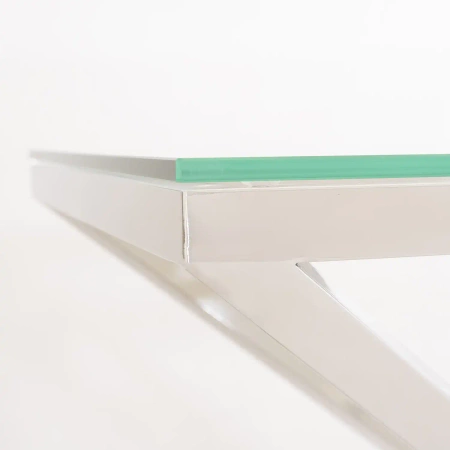 KONSOLBORD I ROSTFRITT STÅL – DIAMOND – geometrisk design och lyxig form