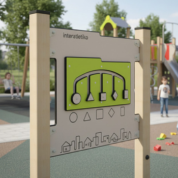 Educational Playground Board LK608: Learning Numbers, Counting, and Geometric Shapes