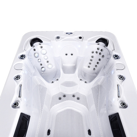 Modern designer acrylic spa and hot tub Balboa - smart garden and home jacuzzi