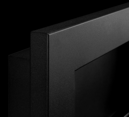 Cheminée bioéthanol Slim 650x400 avec vitre – noire, cheminée bioéthanol moderne