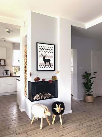 Corner Built-In Bio Fireplace, Left – BIO-EKO | Ecological and Modern Fireplace