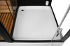 MO-1752B LEWA TRIO, sauna seca, sauna de vapor y cabina de ducha 180X110X223CM | Lista para Montar | Minimalismo Elegante
