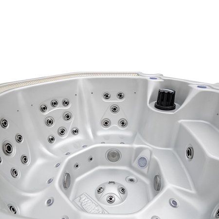 Jacuzzi de jardin SPA107 220x220 cm – baignoire SPA de luxe pour 6 personnes