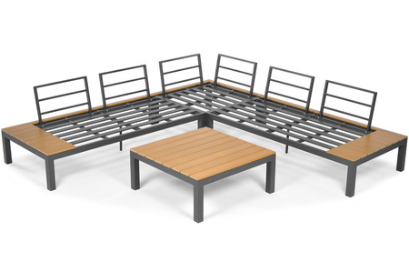 Narożnik ogrodowy aluminiowy BALI | aluminiowe meble ogrodowe, nowoczesny design, na taras i do ogrodu