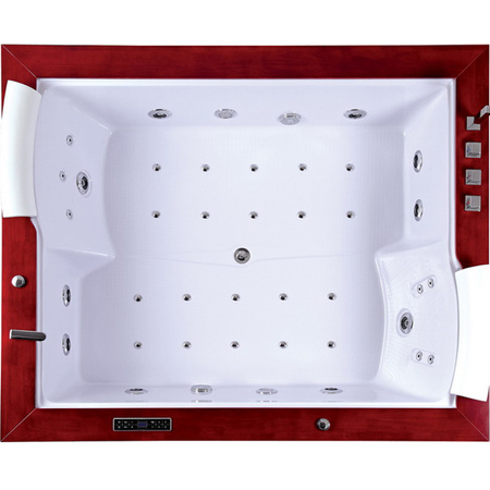 Massasjebad Diablo 666 med panel og benk 180x150 cm – Luksuriøs avslapning i hjemme-SPA