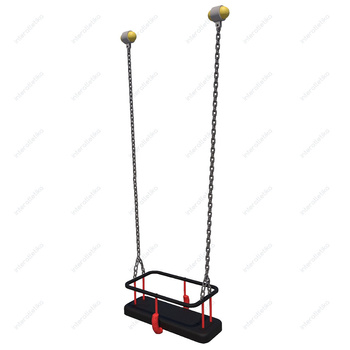 KBT TE400.6 schommelzitje met rugleuning aan kettingen — veilig en ergonomisch