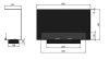 Black recessed biofireplace for niche installation – INSIDE C800v1, 4 mm glass, elegance without smoke