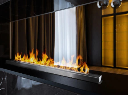 Biokrbová vložka Linear 900 mm - černý hořák | Moderní design