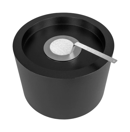 Biokominek wolnostojący Moon – czarny mat strukturalny | nowoczesny i ekologiczny