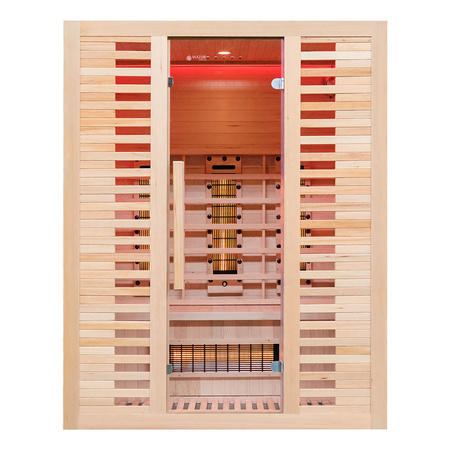 MO-RL3ST Sauna de infrarrojos con piedra de sal + turmalinas | Wellness | Relax | SPA | Diseño Moderno | Relajación de Lujo