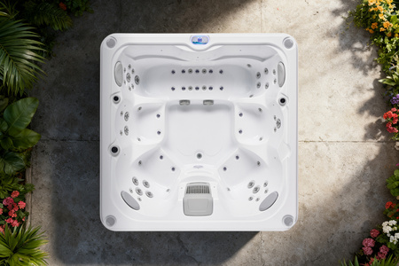 Jacuzzi Ogrodowe OF-6001 Pro – Luksusa 6-vietīga spa ar hidromasāžu un LED apgaismojumu
