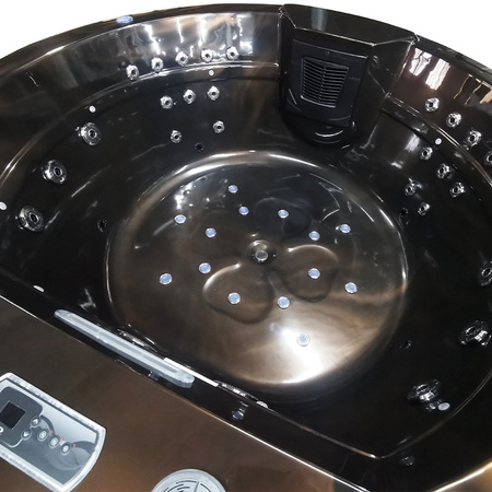 DELLA 916 Magma Gold hidromasāžas dārza vanna, antracīta korpuss 170x170 cm - unikāls spa jūsu dārzā