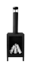 Kozen Freestanding Biofireplace Black Matte