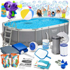 Bestway 56448 + машина за мехурчета GRATIS градински басейн 488 x 305 x 107cm 18in1