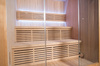 MO-SS1814H Trockensauna mit einem HARVIA 6 kW-Ofen | Heimisches SPA | Natürliches Holz