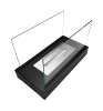 Free-standing bio fireplace Glow black structural matte