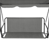 Base de asiento para columpio de jardín 140x100 cm gris MultiGarden