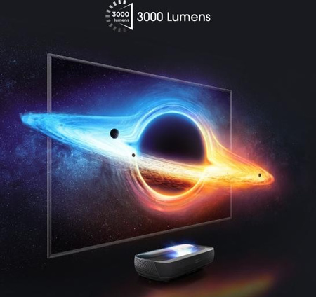 Hisense Laser TV 120 pouces 120L9HA Ultra HD 4K, Dolby Atmos, Smart TV, Technologie HDR, Écran ALR - Qualité supérieure de l'image et du son