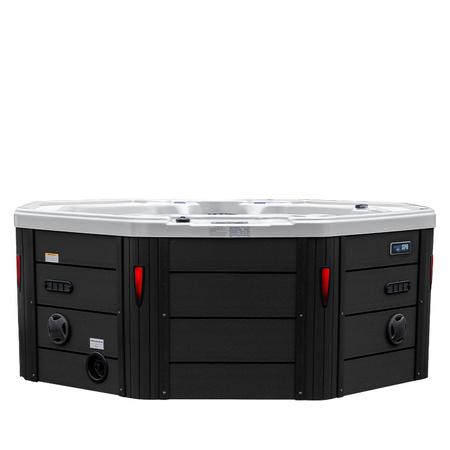 Hagejacuzzi SPA107 220x220 cm – luksuriøst SPA-badekar for 6 personer