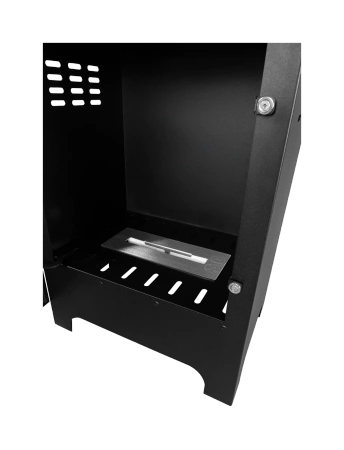 Freistehender Bio-Kamin Koza Mini matt schwarz mit Glas