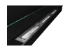 Wall-mounted bio-fireplace with glass 1200 × 400 – elegant matte black for your home