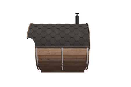 Oval Sauna Raiki Outdoor για 4 άτομα / Ηλεκτρική ή ξυλόσομπα Harvia / Υψηλής ποιότητας Θερμικά επεξεργασμένη Σκανδιναβική Ερυθρελάτη