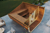 A sauna exterior Susi 280 para 4-6 pessoas / Apenas aquecimento elétrico / Abeto nórdico de alta qualidade (madeira térmica de pinho) | Bem-estar | Relaxamento | SPA | Bem-estar | Relaxamento | SPA | Estilo nórdico | Madeira térmica