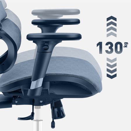 Cadeira de escritório Mark Adler Expert 8.0 – ergonómica, giratória e com altura regulável.