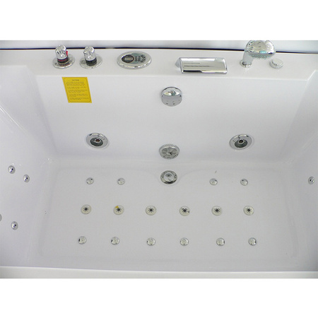 Vasca idromassaggio Levante 659H bianca 180x90 cm – vasca SPA rettangolare per il bagno