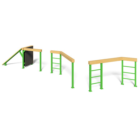 Percurso de Obstáculos Wall - Destroyed Bridge KF907.2 - Uma Prova de Força e Agilidade
