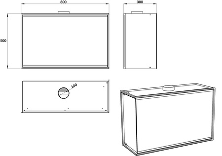 Cheminée bio encastrable d'angle, gauche – BIO-EKO | Cheminée écologique et moderne
