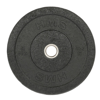Czarny Talerz Olimpijski Bumper 5 - 25 KG HMS