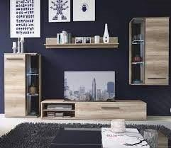 DAKOTA – WANDSCHRANK, GRAU/SCHWARZE EICHE