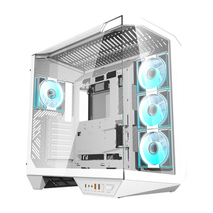 Комп'ютерний корпус Darkflash DY470 (білий) + 4 вентилятори