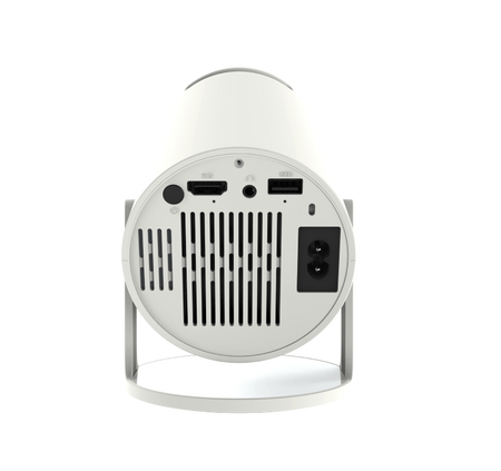 PRZENOŚNY MINI PROJEKTOR ANDROID 12 WiFi RZUTNIK OBROTOWY FULL HD 4K Bluetooth autokeystone 4D Zenwire R1 360