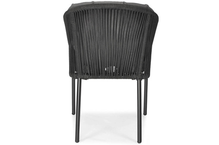 Sedia da giardino VICTORIA Rope - Nero