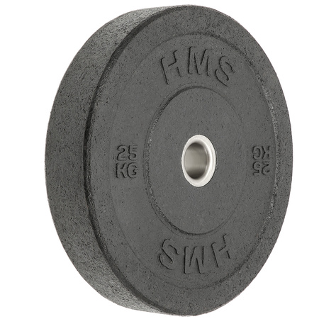 Czarny Talerz Olimpijski Bumper 5 - 25 KG HMS