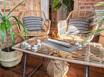 Roostevabast inox vabalt seisev biokamin - kaasaegne, vastupidav ja elegantne