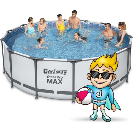 Garden Pool 427 x 122 cm 19W1 Bestway 5612X Bubble Machine gratis