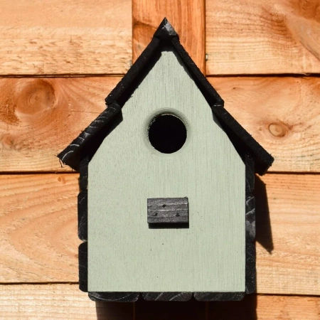 Nichoir pour oiseaux – BIRDHOUSE fait main, 22 × 16 × 15 cm, style rustique