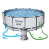 Garden Pool 427 x 122 cm 19W1 Bestway 5612X Bubble Machine gratis